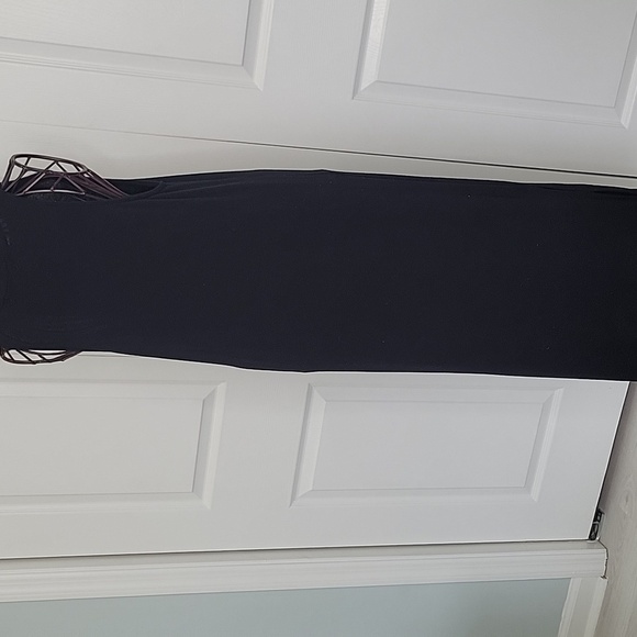 Cherish Brand Black Sleeveless T-shirt Maxi Dress Size Small - Picture 4 of 5